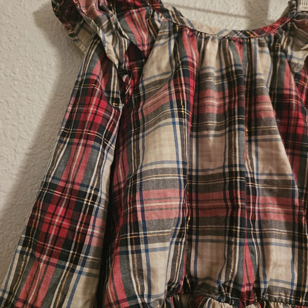 baby gap holiday plaid dress, 3t gingham christmas fall party